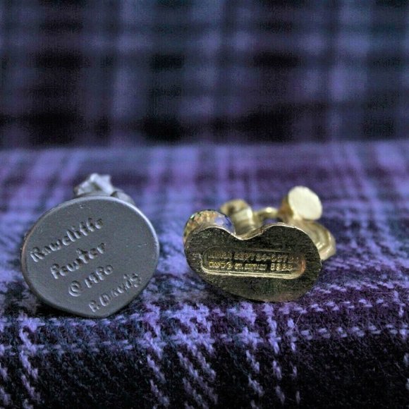 Pewter Figurines Lot of Two Rawcliffe Spoontiques Pig and Woman - Picture 3 of 3